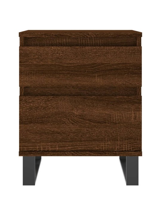 Noční stolky 2 ks hnědý dub 40 x 35 x 50 cm kompozitní dřevo