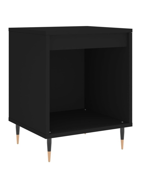 Noční stolky 2 ks černé 40 x 35 x 50 cm kompozitní dřevo