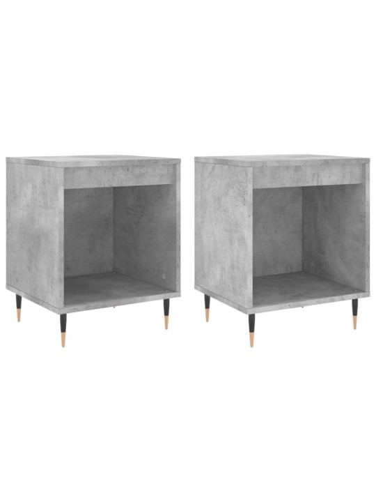 Noční stolky 2 ks betonově šedé 40x35x50 cm kompozitní dřevo