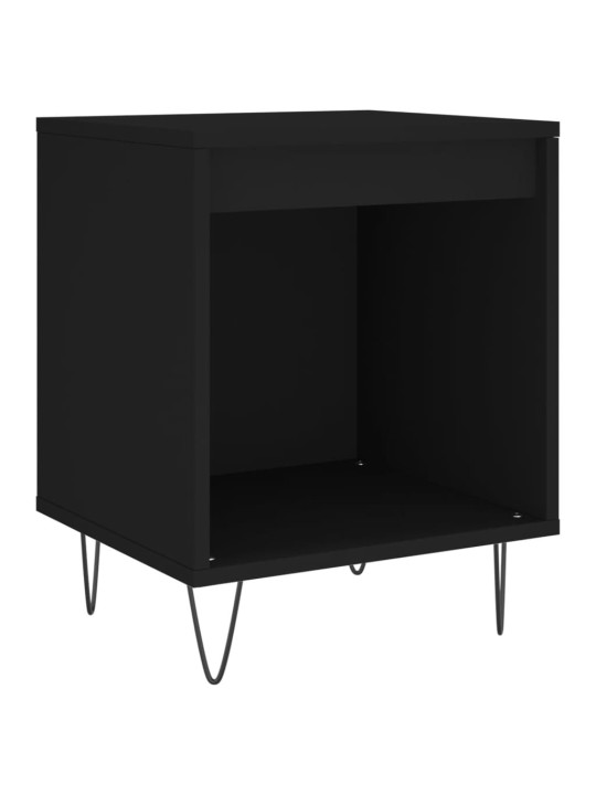 Noční stolky 2 ks černé 40 x 35 x 50 cm kompozitní dřevo