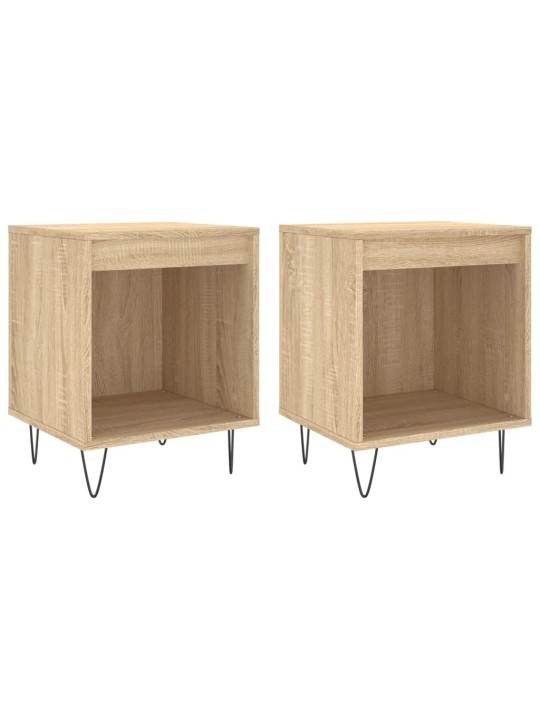 Noční stolky 2 ks dub sonoma 40 x 35 x 50 cm kompozitní dřevo