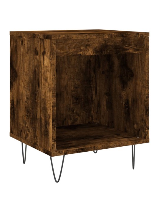 Noční stolky 2 ks kouřový dub 40 x 35 x 50 cm kompozitní dřevo