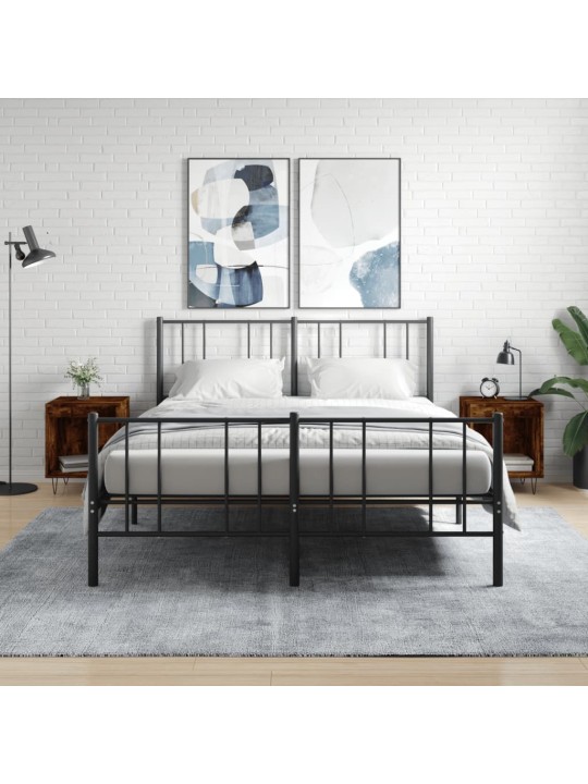 Noční stolky 2 ks kouřový dub 40 x 35 x 50 cm kompozitní dřevo