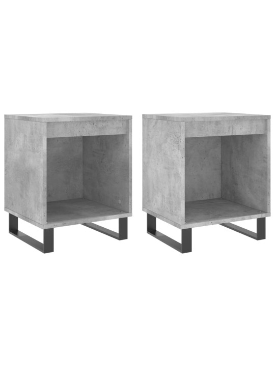 Noční stolky 2 ks betonově šedé 40x35x50 cm kompozitní dřevo