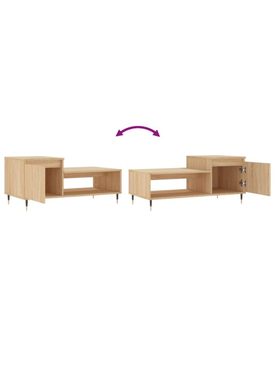 Konferenční stolek dub sonoma 100 x 50 x 45 cm kompozitní dřevo