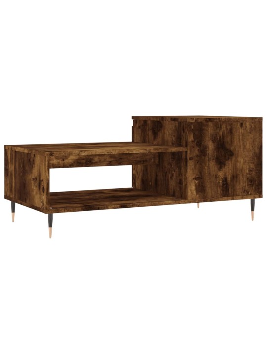 Konferenční stolek kouřový dub 100x50x45 cm kompozitní dřevo