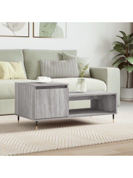 Konferenční stolek šedý sonoma 100x50x45 cm kompozitní dřevo