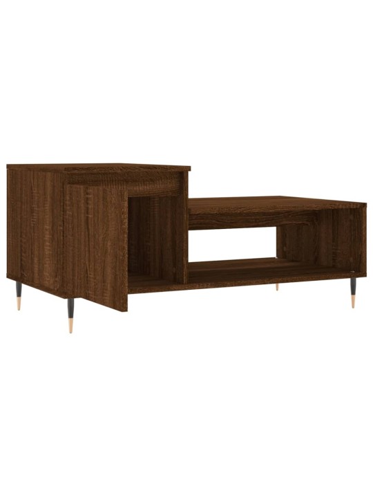 Konferenční stolek hnědý dub 100x50x45 cm kompozitní dřevo