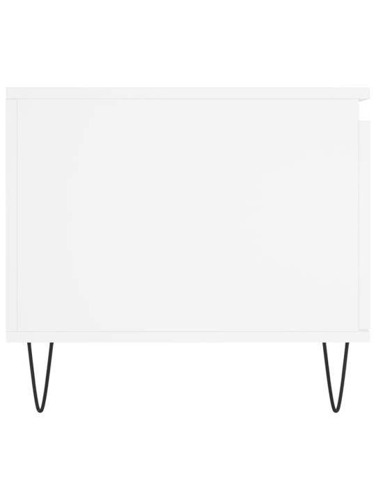 Konferenční stolek bílý 100 x 50 x 45 cm kompozitní dřevo