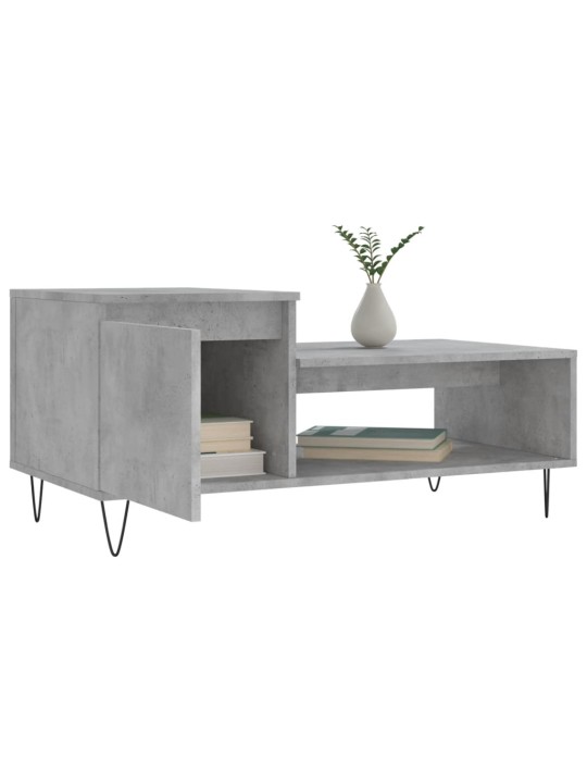 Konferenční stolek betonově šedý 100x50x45 cm kompozitní dřevo