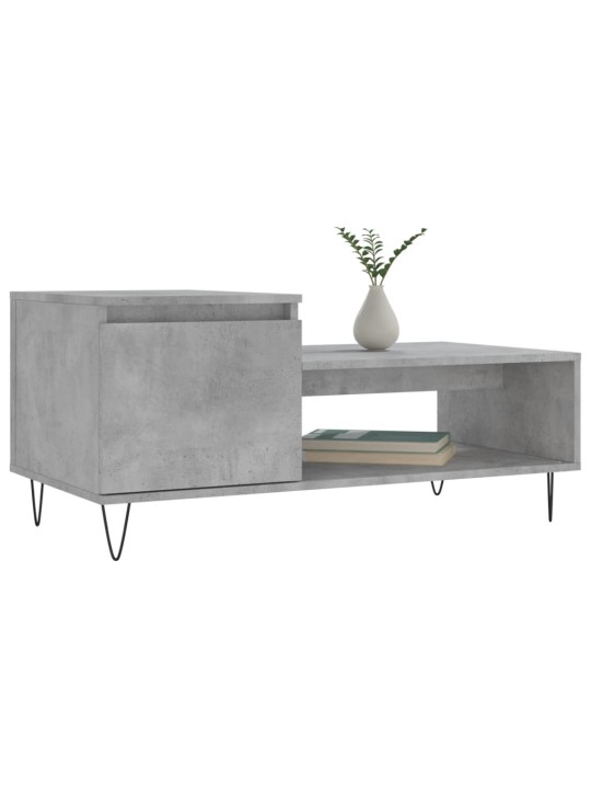Konferenční stolek betonově šedý 100x50x45 cm kompozitní dřevo