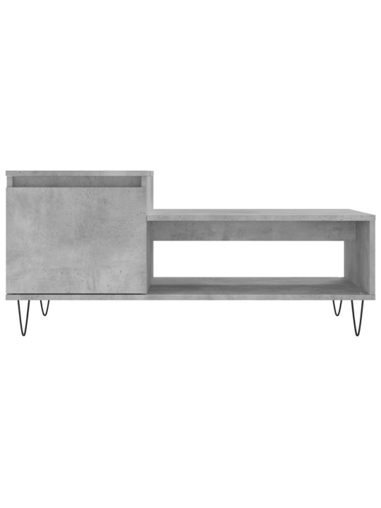 Konferenční stolek betonově šedý 100x50x45 cm kompozitní dřevo