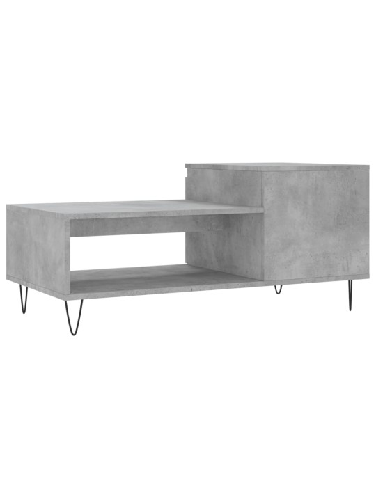 Konferenční stolek betonově šedý 100x50x45 cm kompozitní dřevo