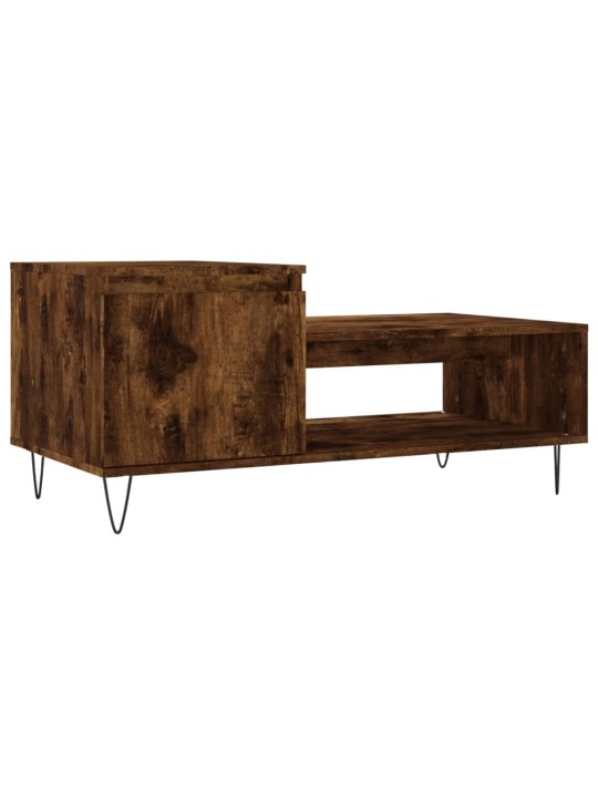 Konferenční stolek kouřový dub 100x50x45 cm kompozitní dřevo