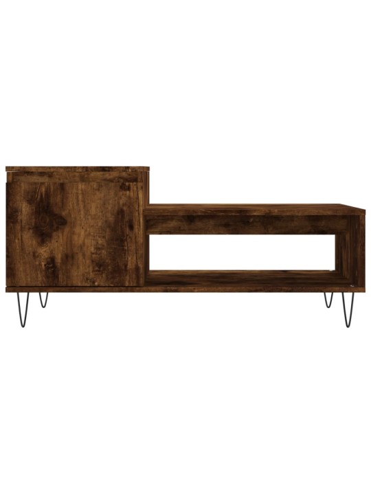Konferenční stolek kouřový dub 100x50x45 cm kompozitní dřevo