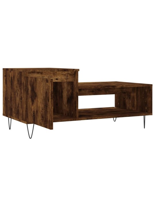 Konferenční stolek kouřový dub 100x50x45 cm kompozitní dřevo