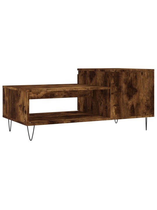 Konferenční stolek kouřový dub 100x50x45 cm kompozitní dřevo