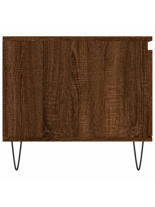 Konferenční stolek hnědý dub 100x50x45 cm kompozitní dřevo