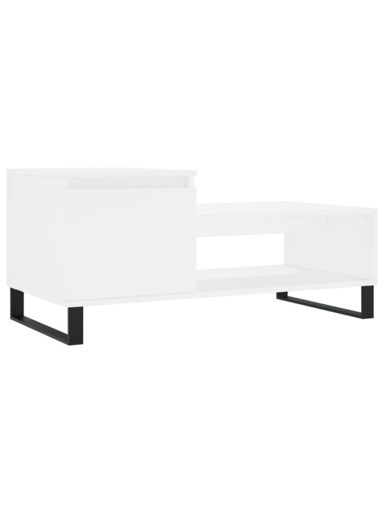 Konferenční stolek bílý 100 x 50 x 45 cm kompozitní dřevo