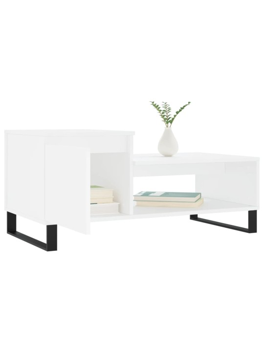 Konferenční stolek bílý 100 x 50 x 45 cm kompozitní dřevo