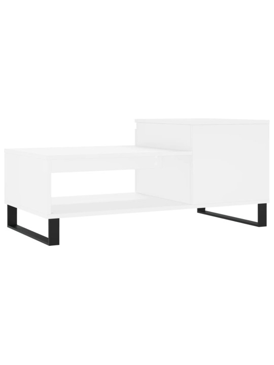 Konferenční stolek bílý 100 x 50 x 45 cm kompozitní dřevo