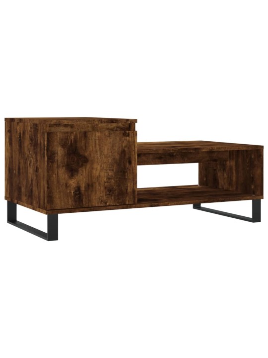 Konferenční stolek kouřový dub 100x50x45 cm kompozitní dřevo