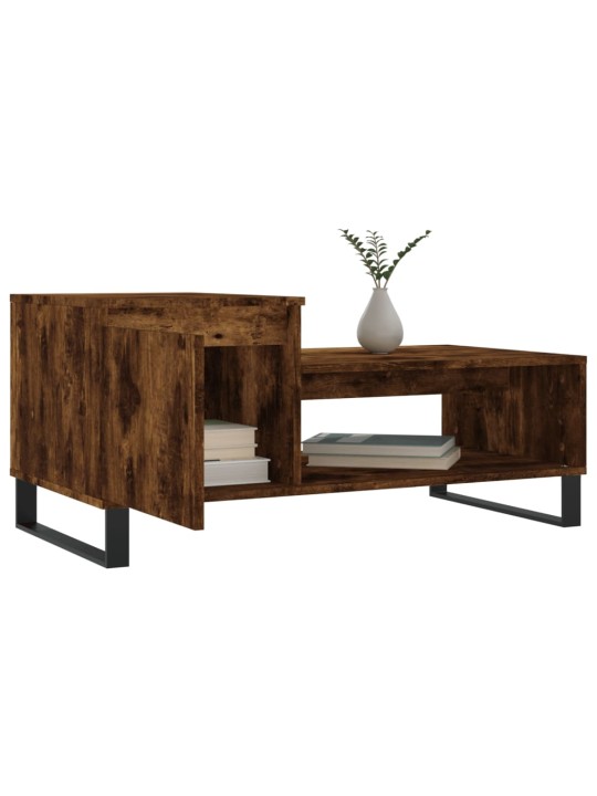 Konferenční stolek kouřový dub 100x50x45 cm kompozitní dřevo