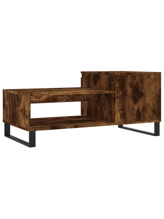 Konferenční stolek kouřový dub 100x50x45 cm kompozitní dřevo