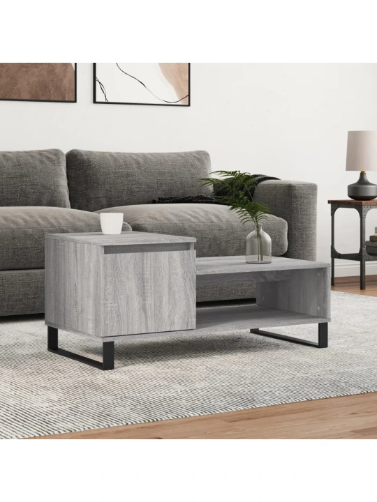 Konferenční stolek šedý sonoma 100x50x45 cm kompozitní dřevo