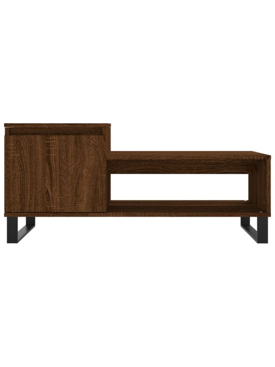 Konferenční stolek hnědý dub 100x50x45 cm kompozitní dřevo