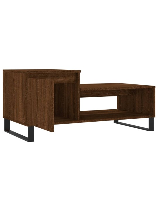 Konferenční stolek hnědý dub 100x50x45 cm kompozitní dřevo