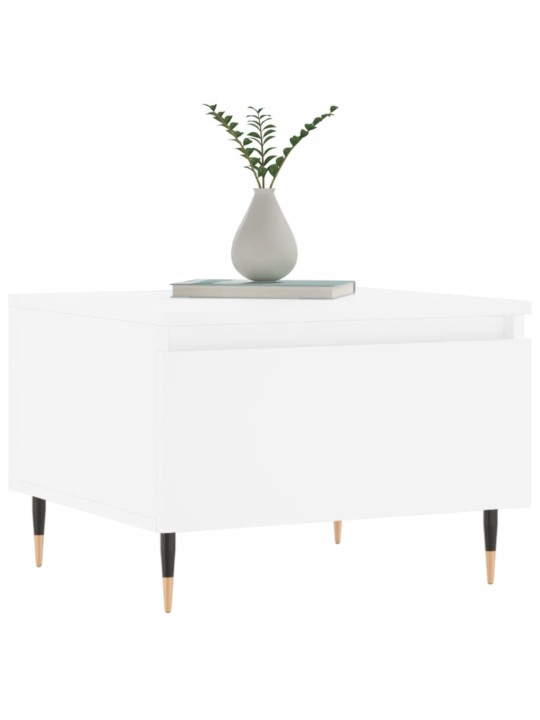 Konferenční stolky 2 ks bílé 50 x 46 x 35 cm kompozitní dřevo