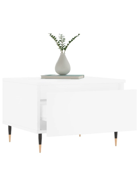 Konferenční stolky 2 ks bílé 50 x 46 x 35 cm kompozitní dřevo