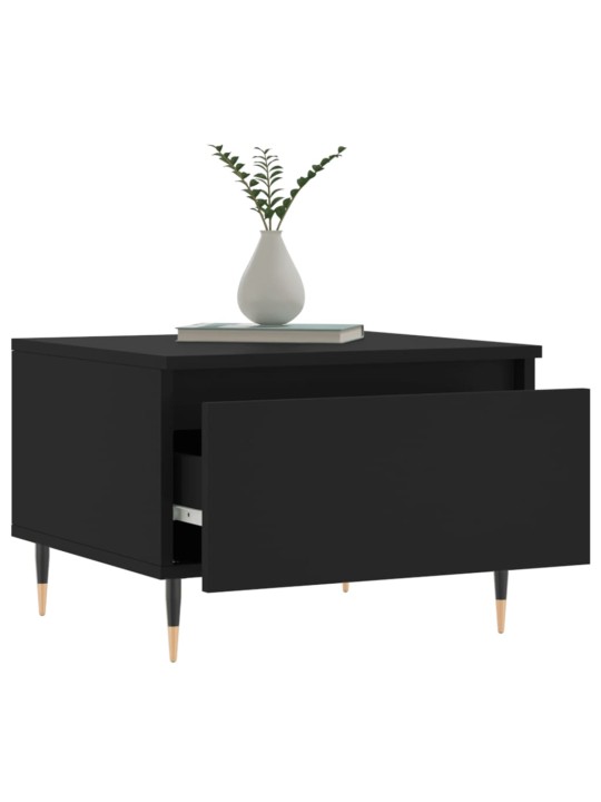 Konferenční stolky 2 ks černé 50 x 46 x 35 cm kompozitní dřevo