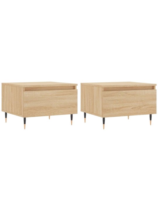 Konferenční stolky 2 ks dub sonoma 50x46x35 cm kompozitní dřevo