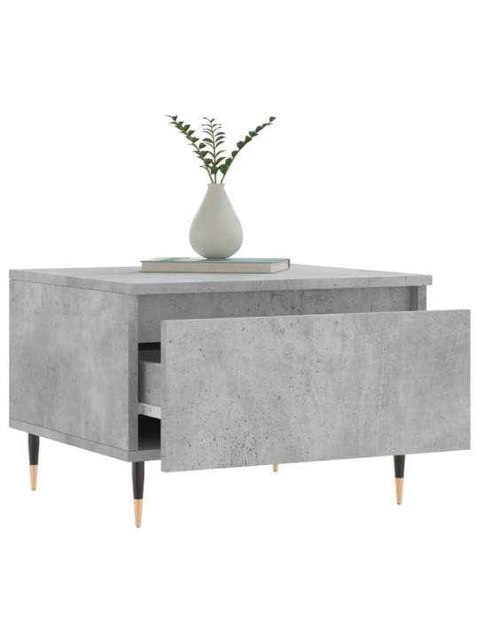 Konferenční stolky 2 ks betonově šedé 50 x 46 x 35 cm kompozit
