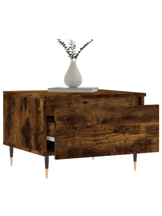 Konferenční stolky 2 ks kouřový dub 50x46x35cm kompozitní dřevo