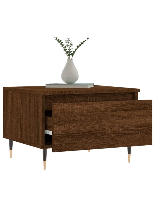 Konferenční stolky 2 ks hnědý dub 50x46x35 cm kompozitní dřevo