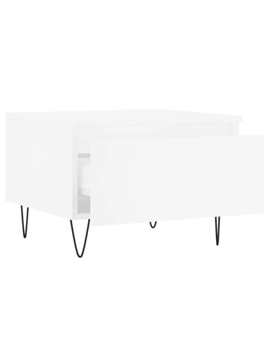 Konferenční stolky 2 ks bílé 50 x 46 x 35 cm kompozitní dřevo