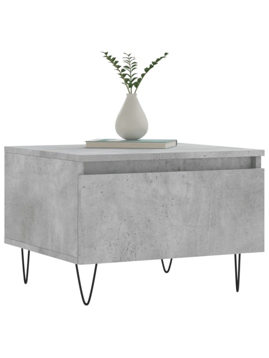 Konferenční stolky 2 ks betonově šedé 50 x 46 x 35 cm kompozit