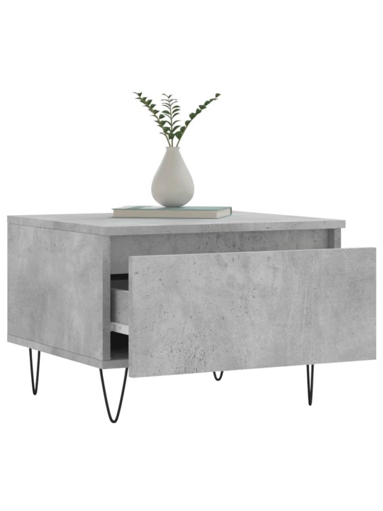 Konferenční stolky 2 ks betonově šedé 50 x 46 x 35 cm kompozit