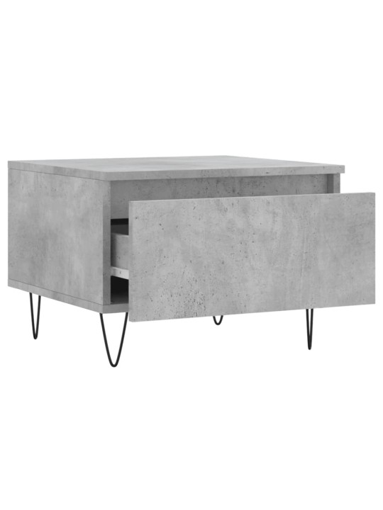 Konferenční stolky 2 ks betonově šedé 50 x 46 x 35 cm kompozit