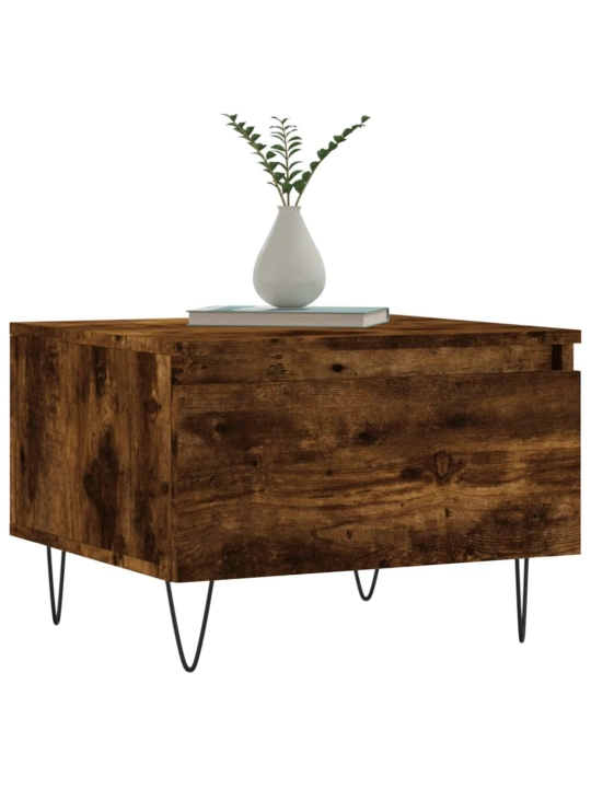 Konferenční stolky 2 ks kouřový dub 50x46x35cm kompozitní dřevo