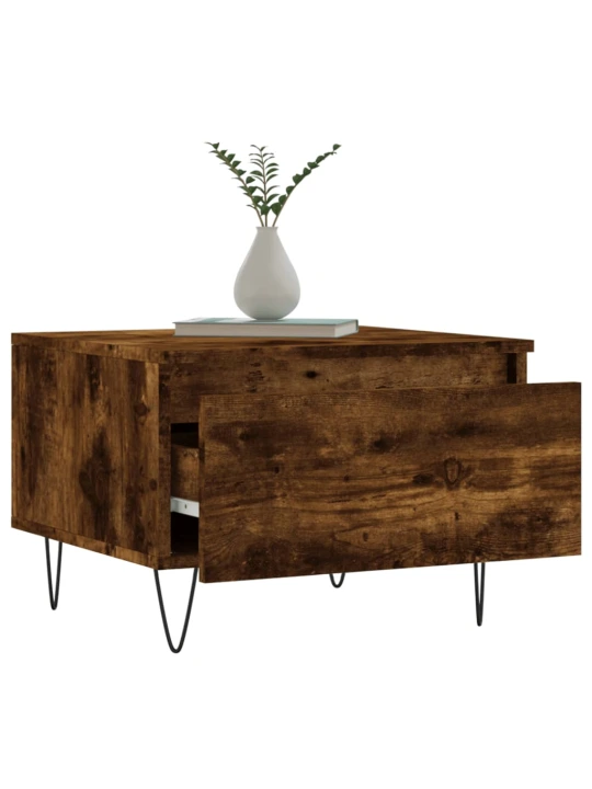 Konferenční stolky 2 ks kouřový dub 50x46x35cm kompozitní dřevo