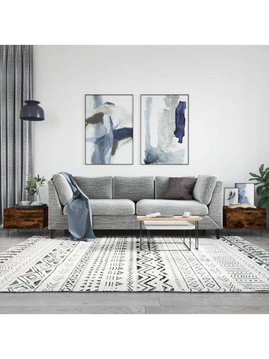 Konferenční stolky 2 ks kouřový dub 50x46x35cm kompozitní dřevo