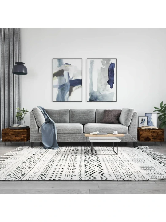 Konferenční stolky 2 ks kouřový dub 50x46x35cm kompozitní dřevo