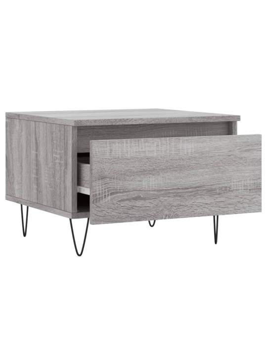 Konferenční stolky 2 ks šedé sonoma 50x46x35cm kompozitní dřevo