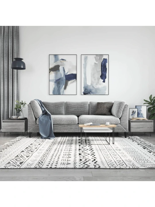 Konferenční stolky 2 ks šedé sonoma 50x46x35cm kompozitní dřevo