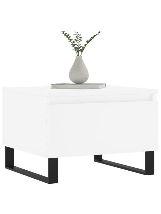 Konferenční stolky 2 ks bílé 50 x 46 x 35 cm kompozitní dřevo