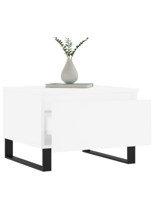 Konferenční stolky 2 ks bílé 50 x 46 x 35 cm kompozitní dřevo